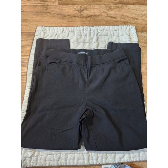 Counterparts Women’s Black Pull On  Pants 14 High Rise Stretchy Rayon - Picture 1 of 7